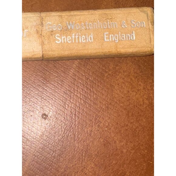 Geo Wostenholm & Son Peerless Straight Razor With Case & Brush - Picture 8 of 12